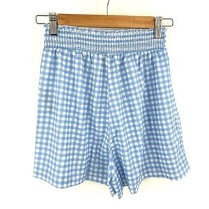 ASOS gingham flippy shorts in blue white Size US 2